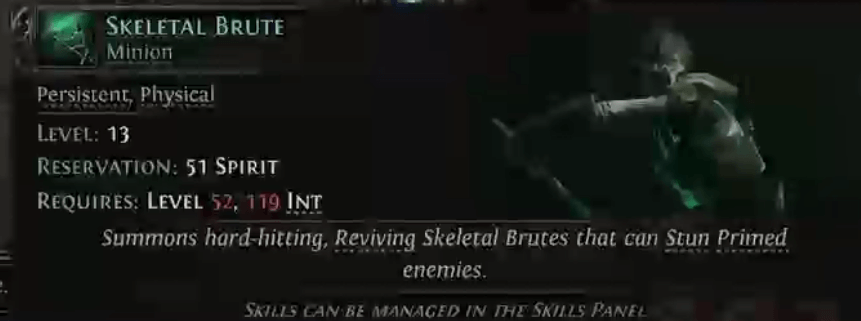 poe 2 skeletal brute